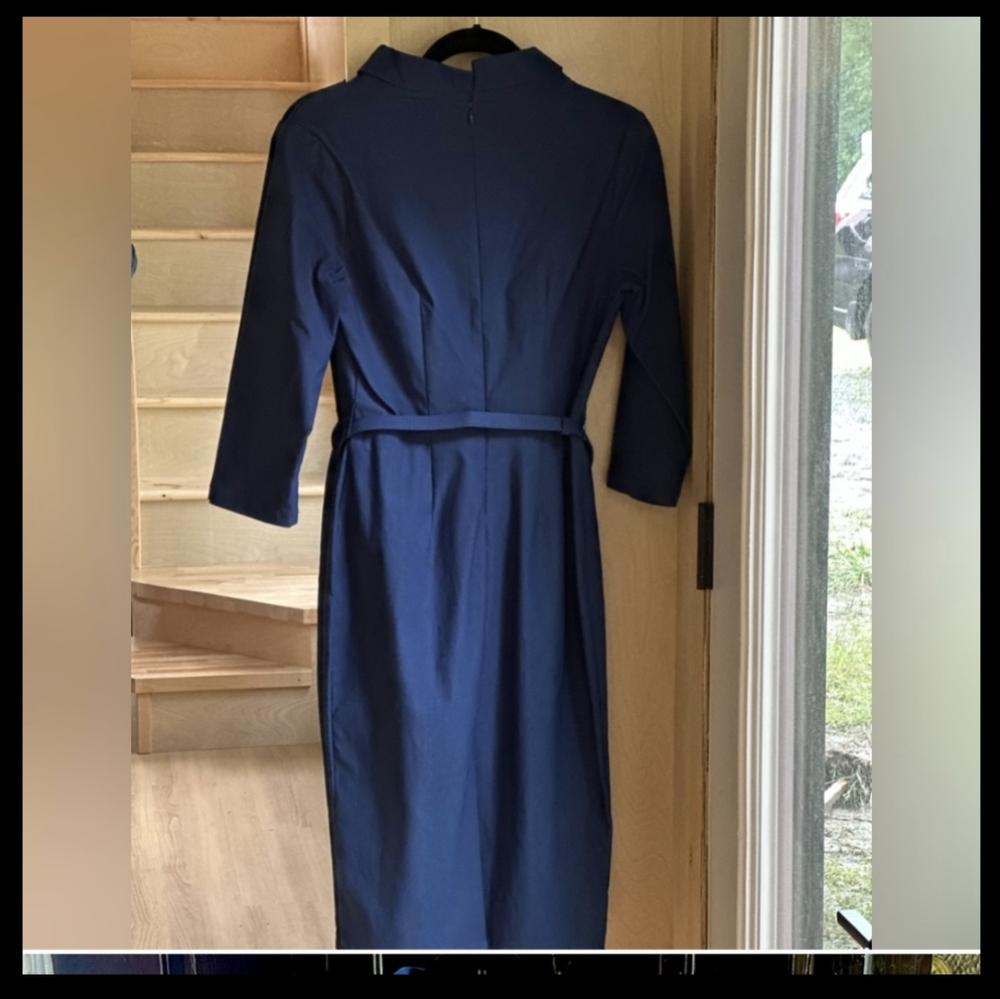 4 FOR $100 - Blue Vintage Inspired Wiggle Dress - Picture 7 of 8